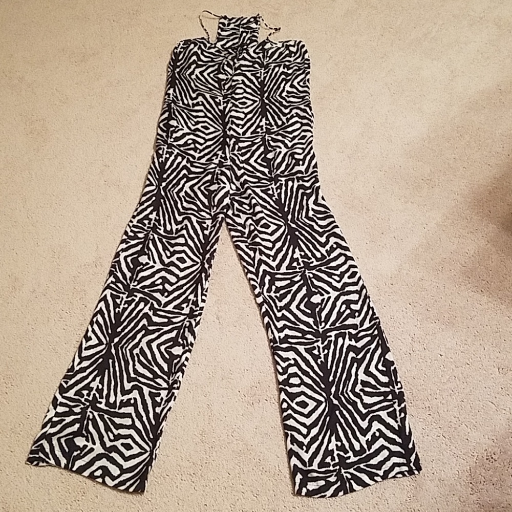 Zebra print jumpsuit